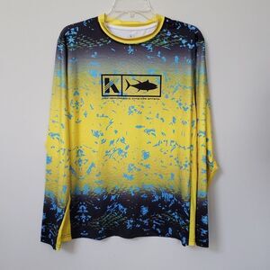 Koofin Gear Shirt Mens M High Performance Offshore Apparel Fishing Graphic L/S